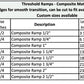 Rubber Threshold Ramp - Complete Contact Form For Pricing