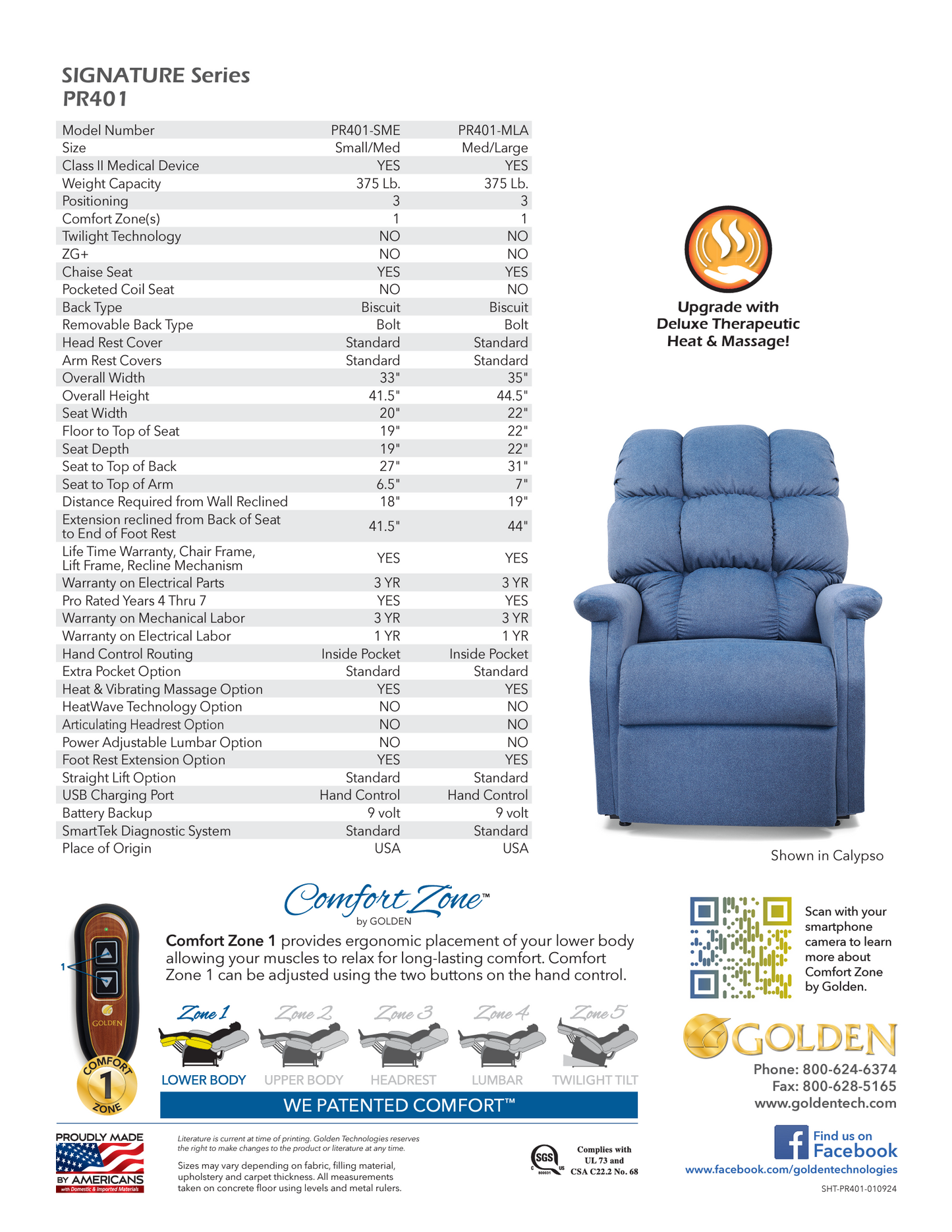 Golden PR401 - Cambridge (Sm/Md or Md/Lg)