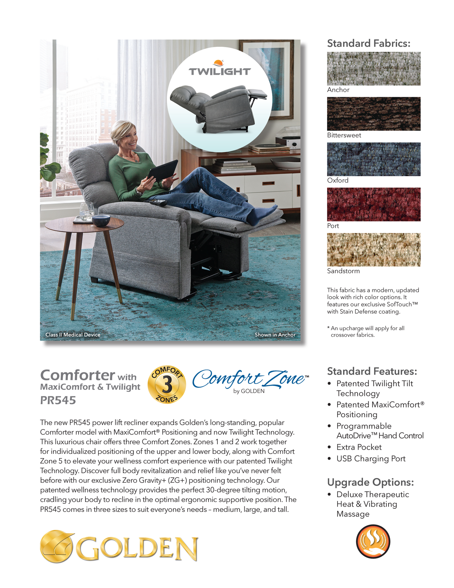 GOLDEN PR545 - Comforter With ZG+ (Medium or Large or Tall)