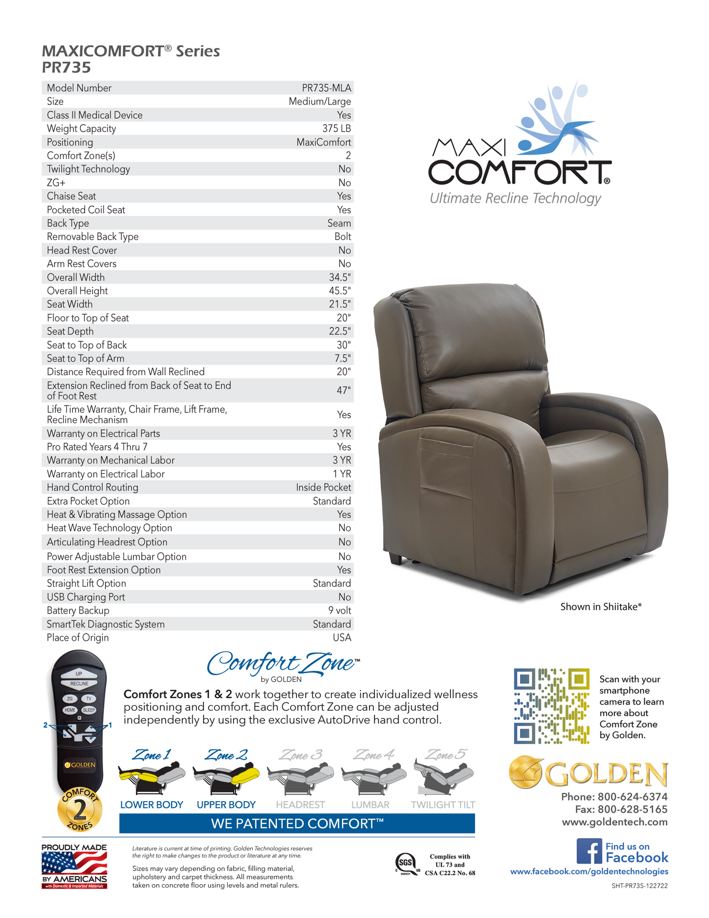 Golden PR735 - EZ Sleeper (Medium/Large)