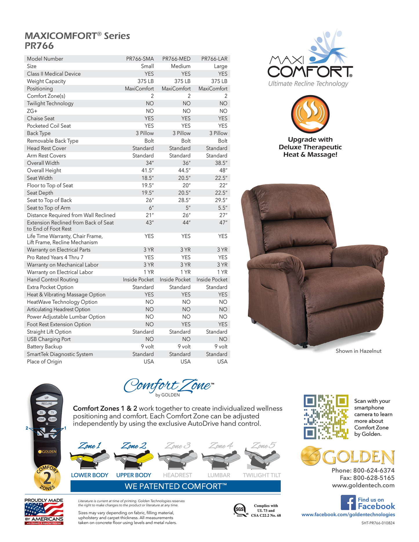 GOLDEN PR766 - Relaxer (Small or Medium or Large)
